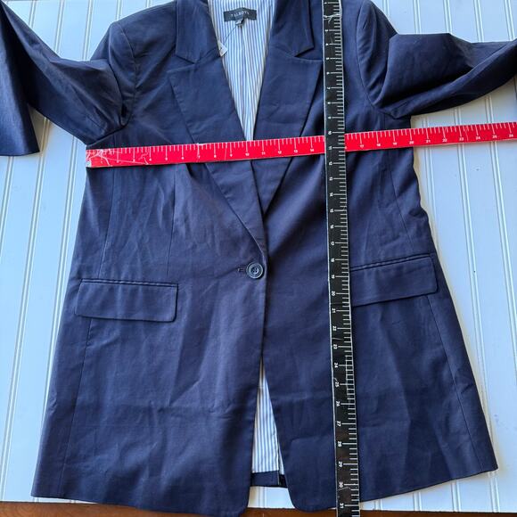NEW! Talbots Size 10 Navy Blue Blazer A+ - Picture 8 of 10